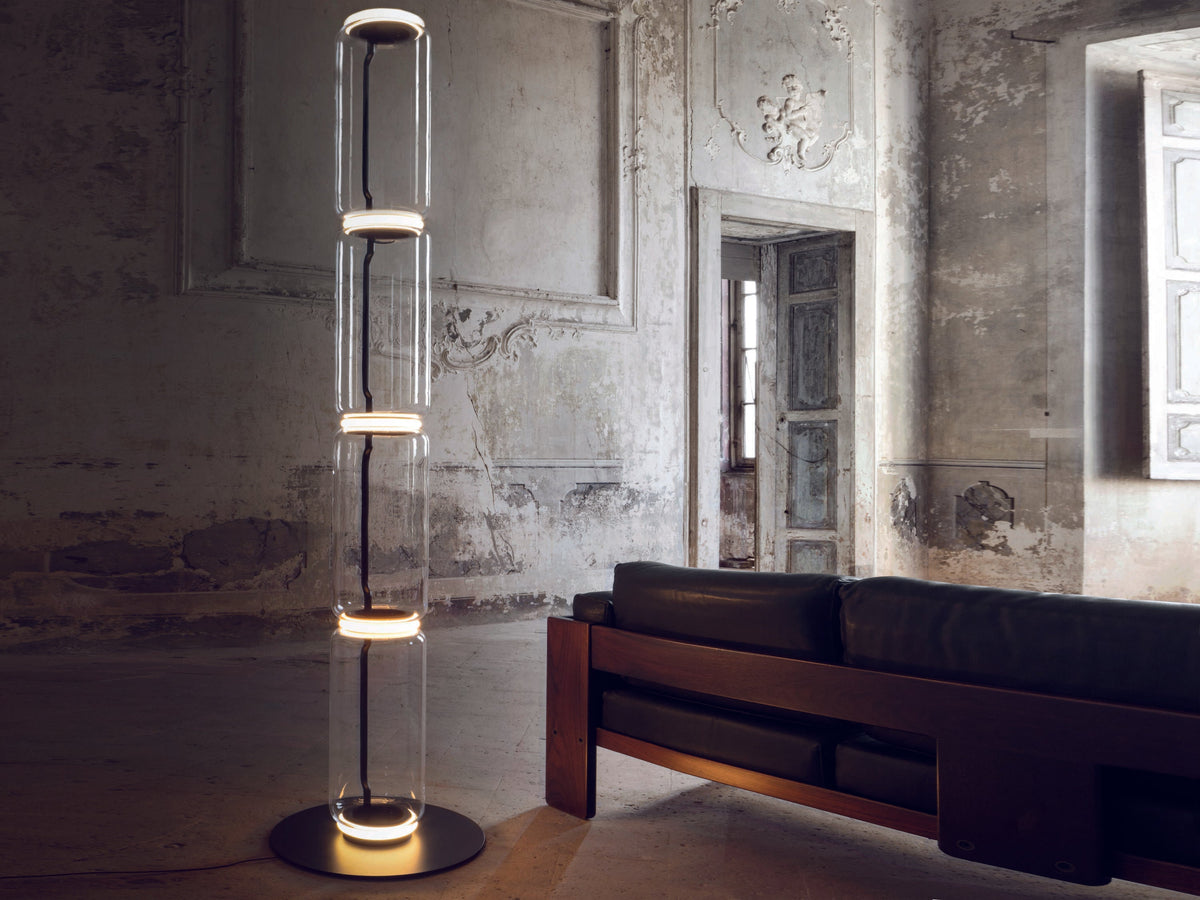 Bamboo Glass Floor Lamp - view 65
