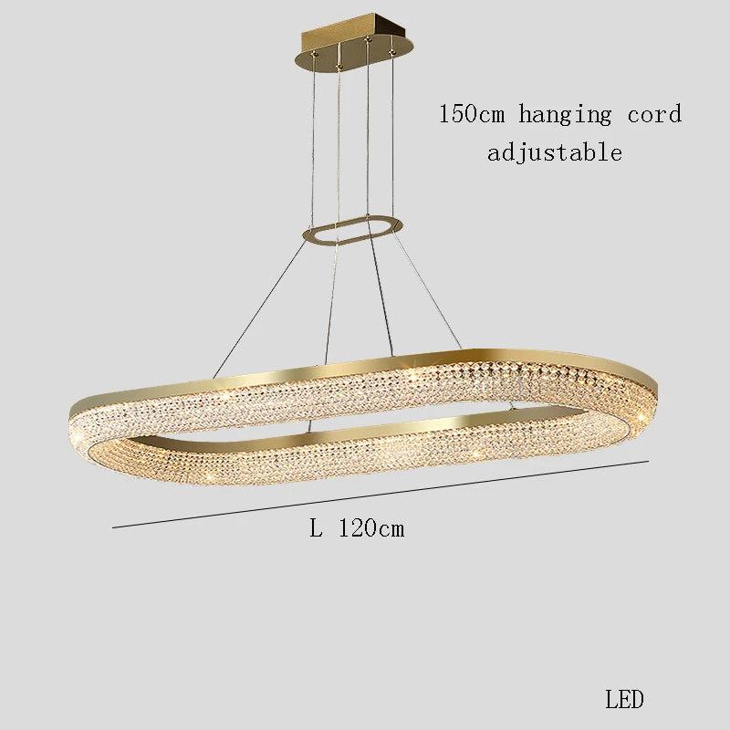 Bergamo Crystal Dining Room Chandelier 1 - view 5