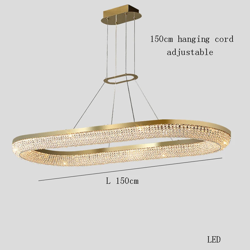 Bergamo Crystal Dining Room Chandelier 1 - view 6