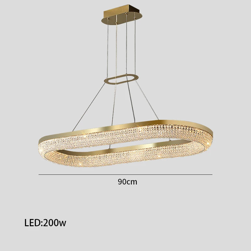 Bergamo Crystal Dining Room Chandelier 1 - view 4